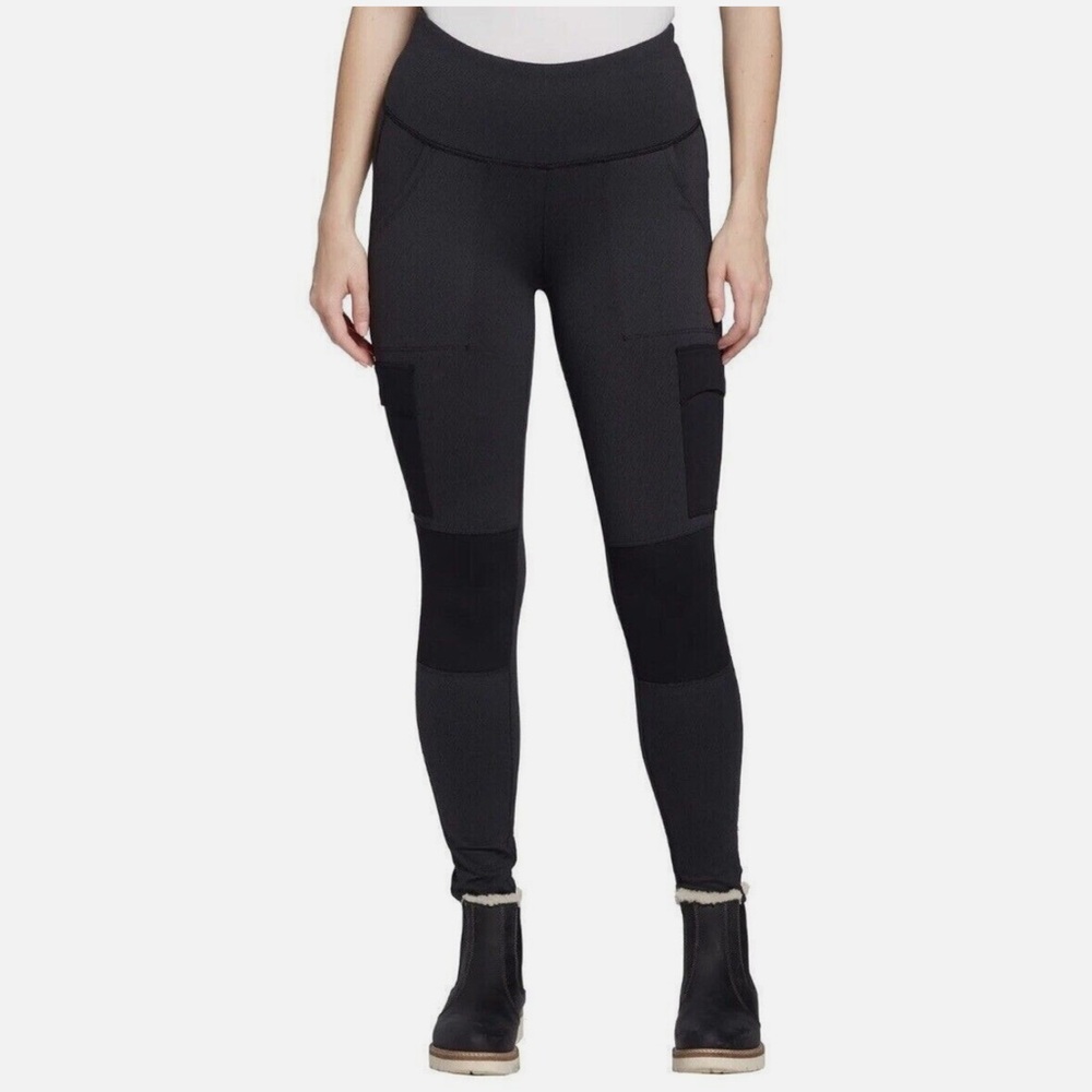 Alpine Design Womens black Selina High Rise Tights Compression fit size M